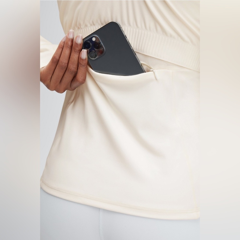 Fabletics Trinity Performance Jacket In Egret Lim… - image 6